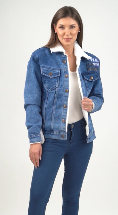 Fur-Denim Jacket (Slim-Fit)