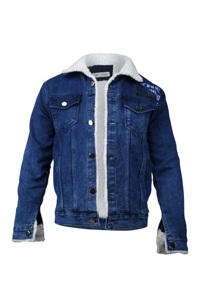 Fur-Denim Jacket (Slim-Fit)