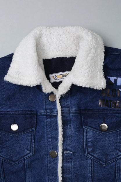 Fur-Denim Jacket (Slim-Fit)