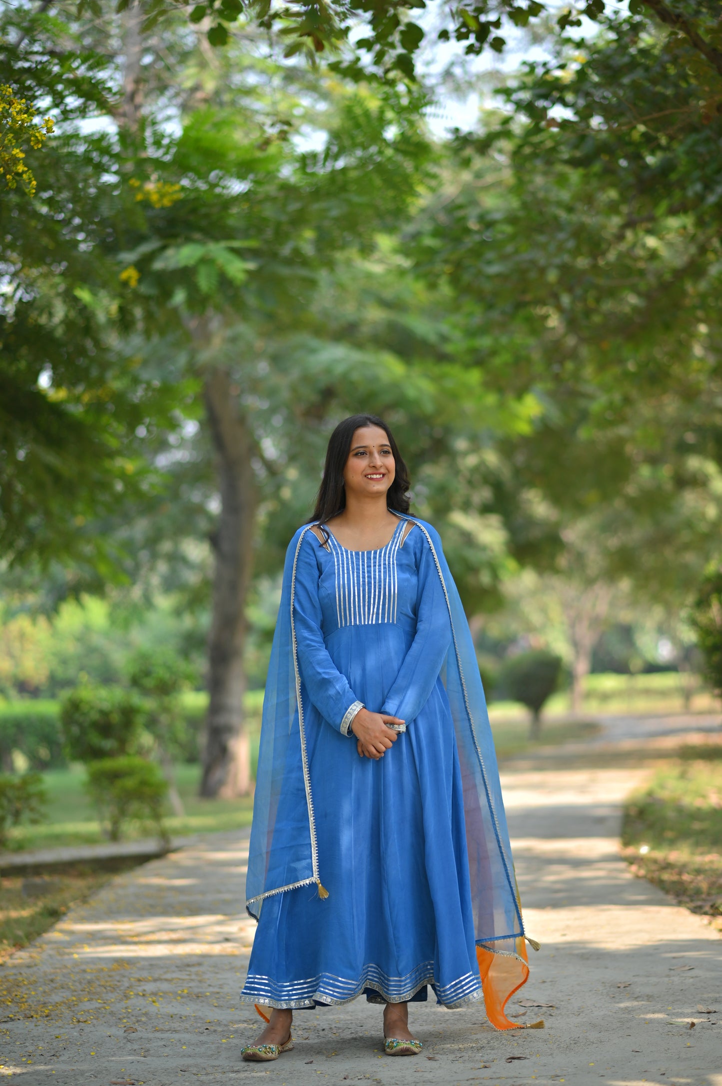 Anarkali Suit Sky Blue