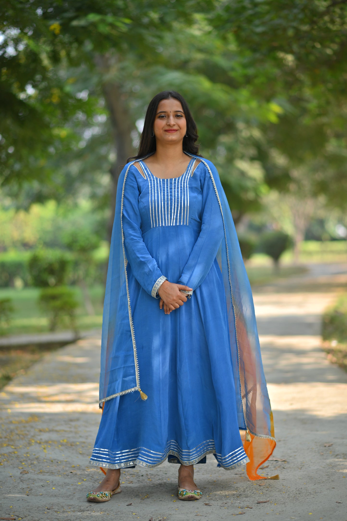 Anarkali Suit Sky Blue