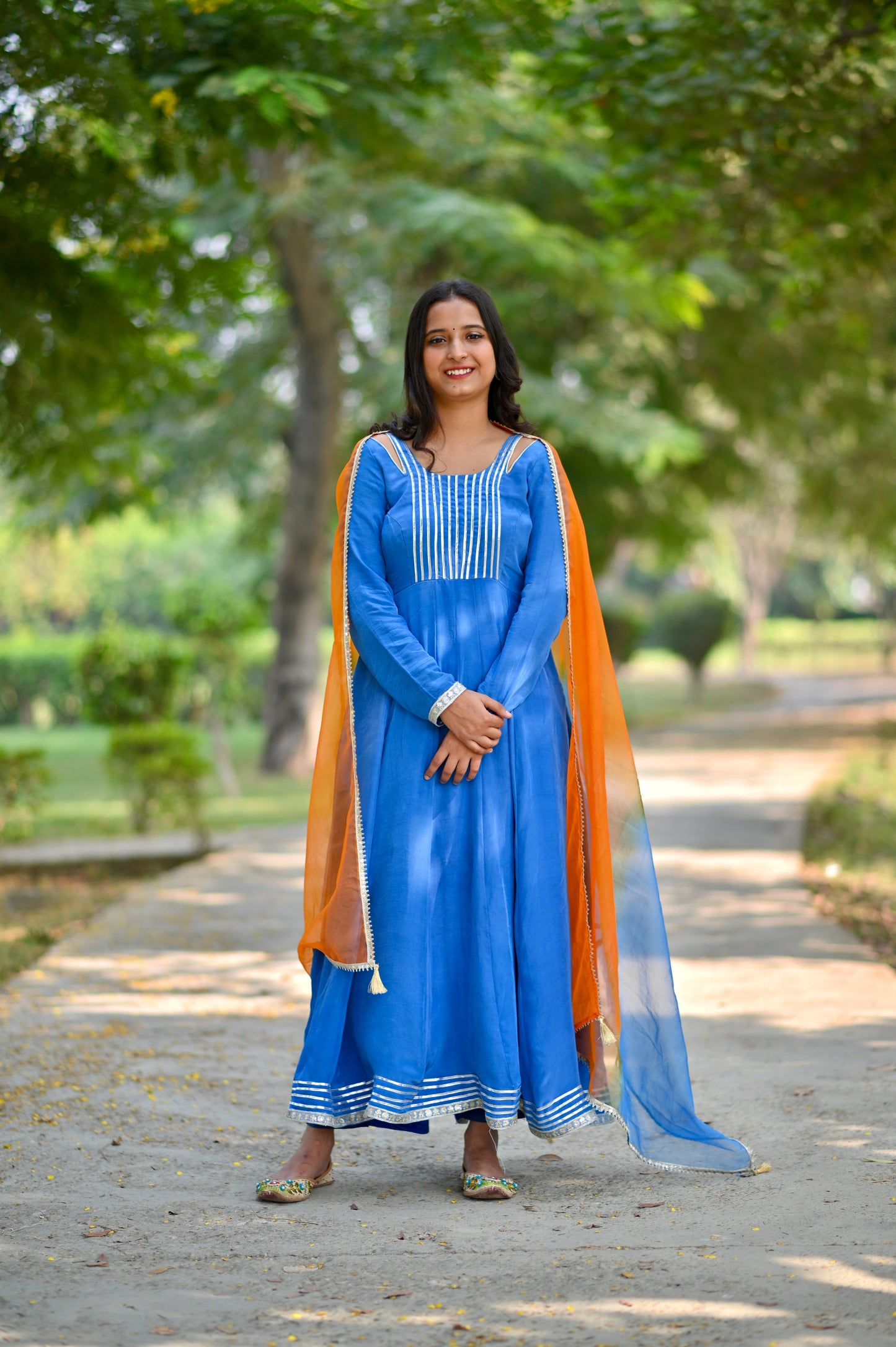 Anarkali Suit Sky Blue