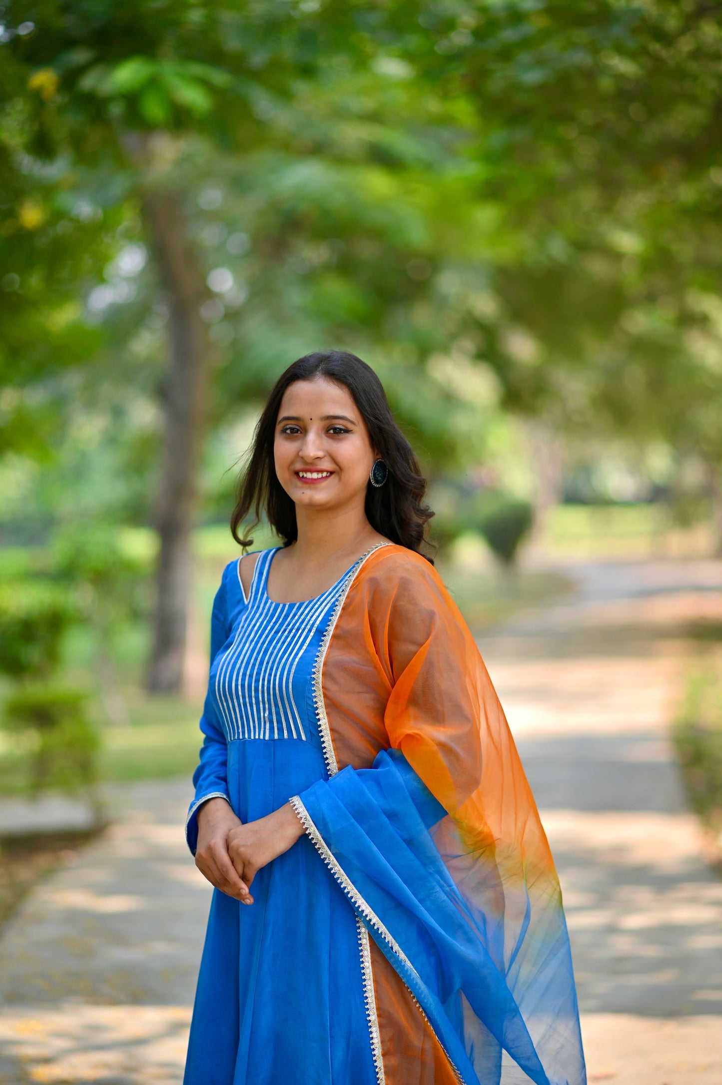 Anarkali Suit Sky Blue