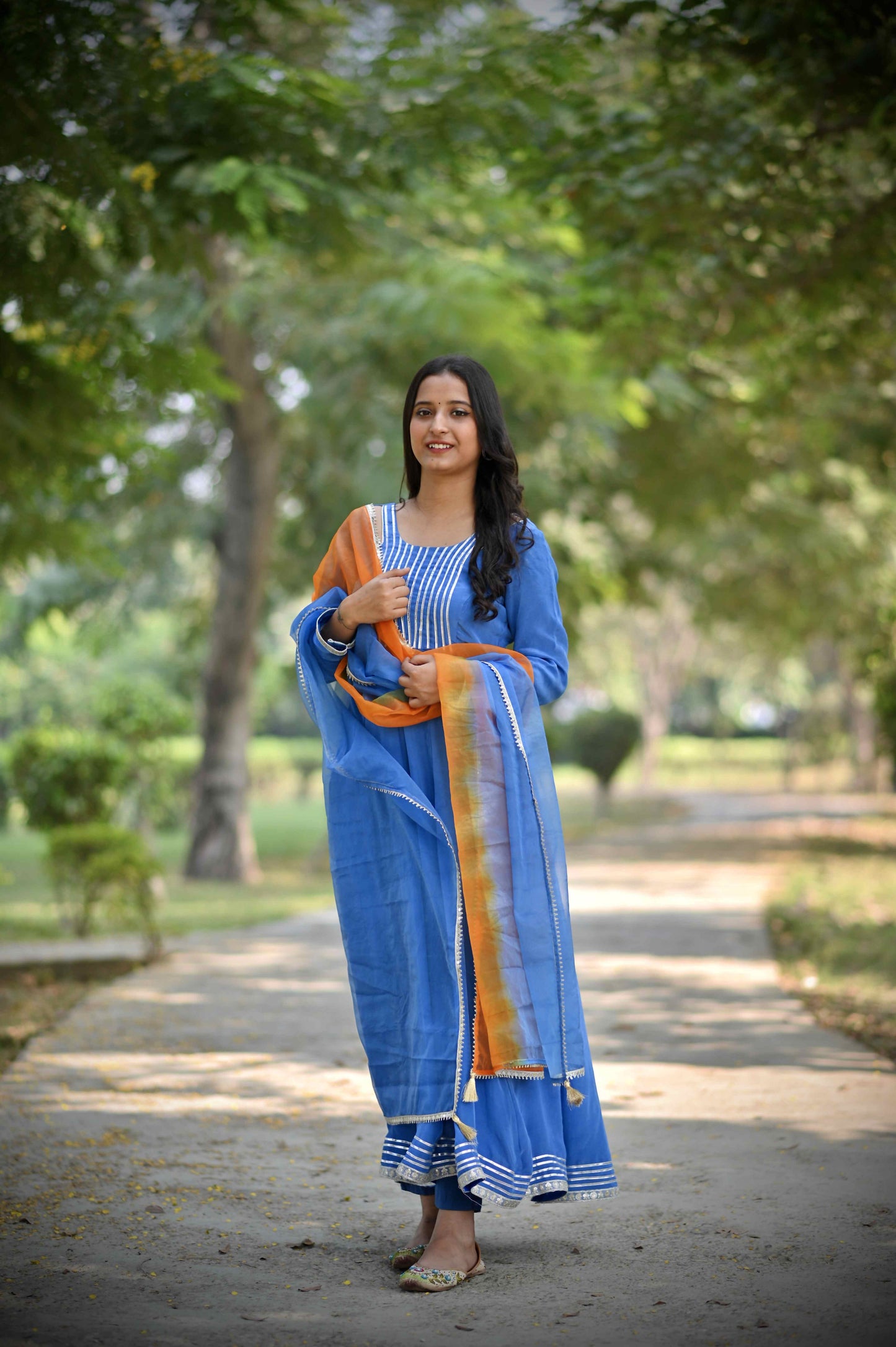 Anarkali Suit Sky Blue