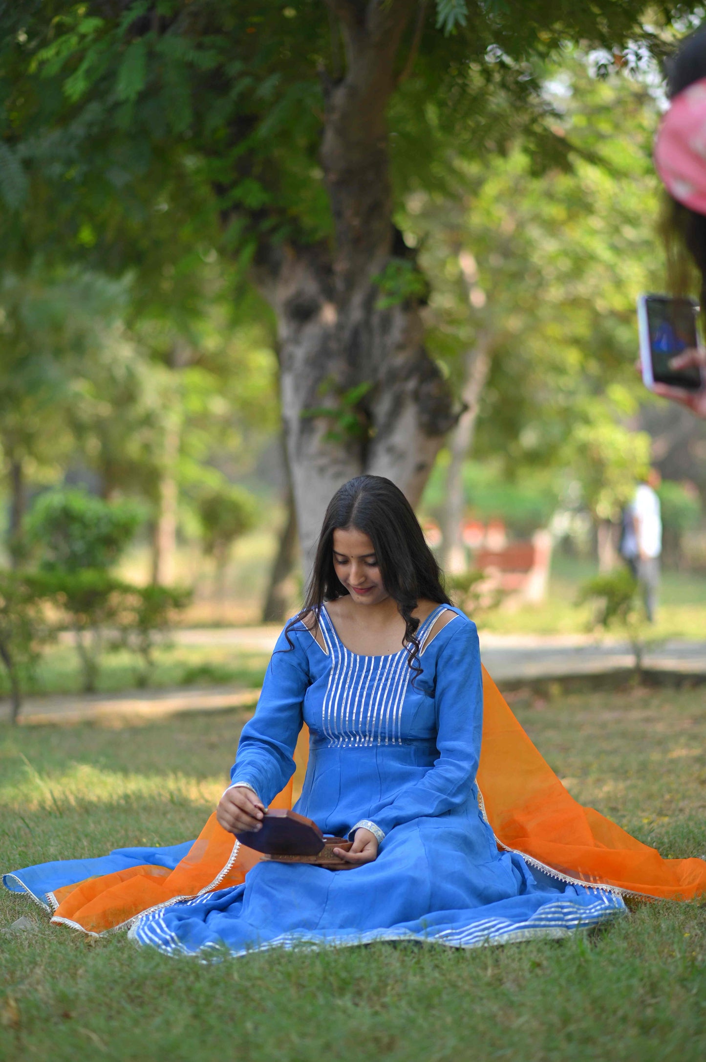 Anarkali Suit Sky Blue