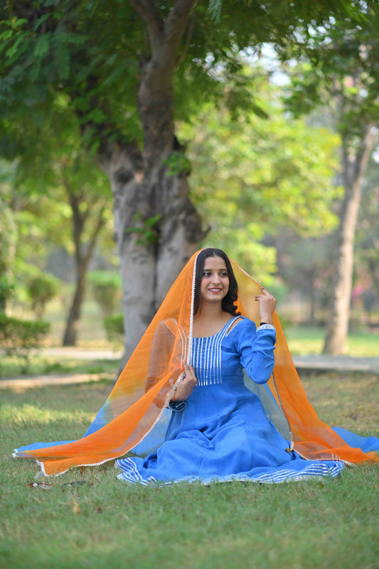 Anarkali Suit Sky Blue