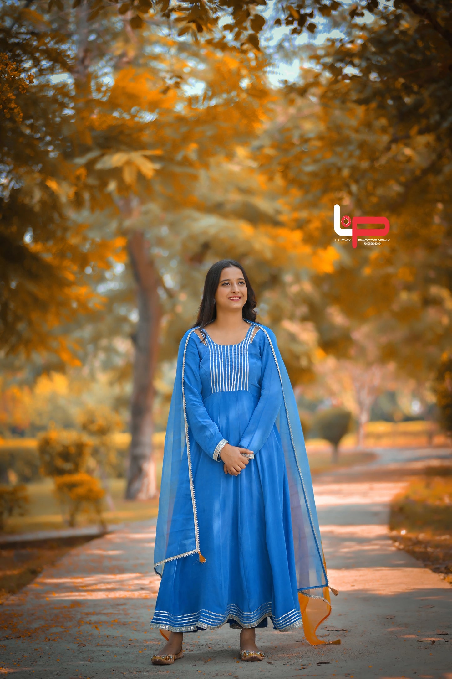 Anarkali Suit Sky Blue