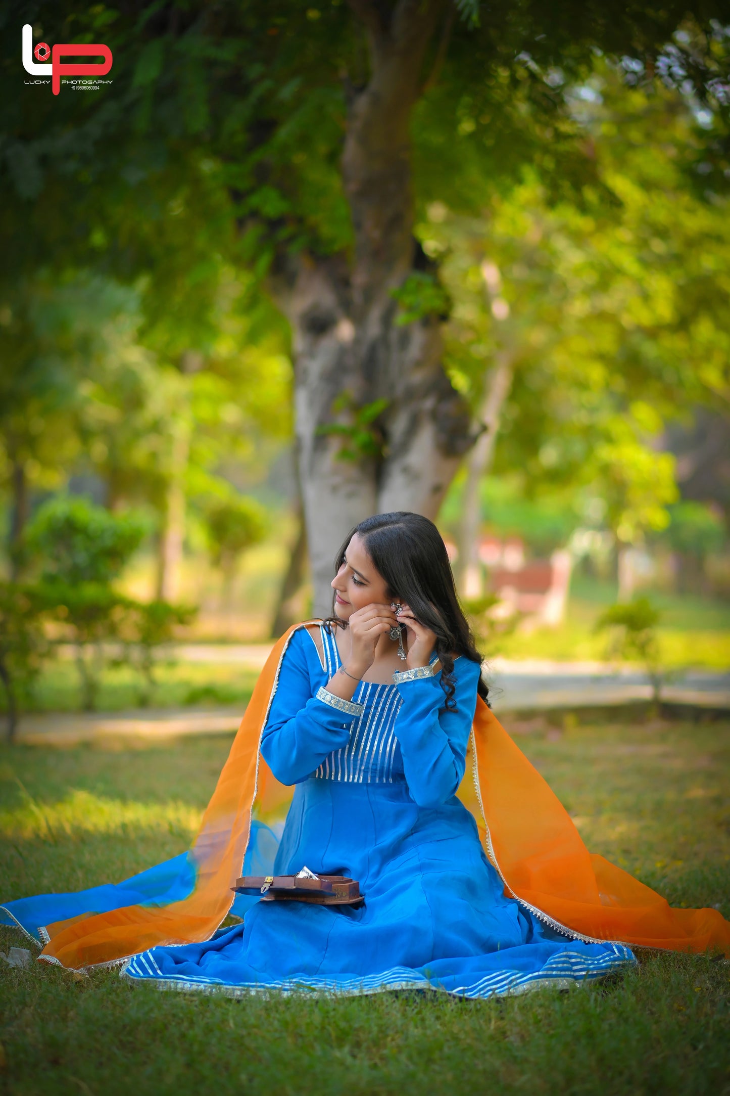 Anarkali Suit Sky Blue