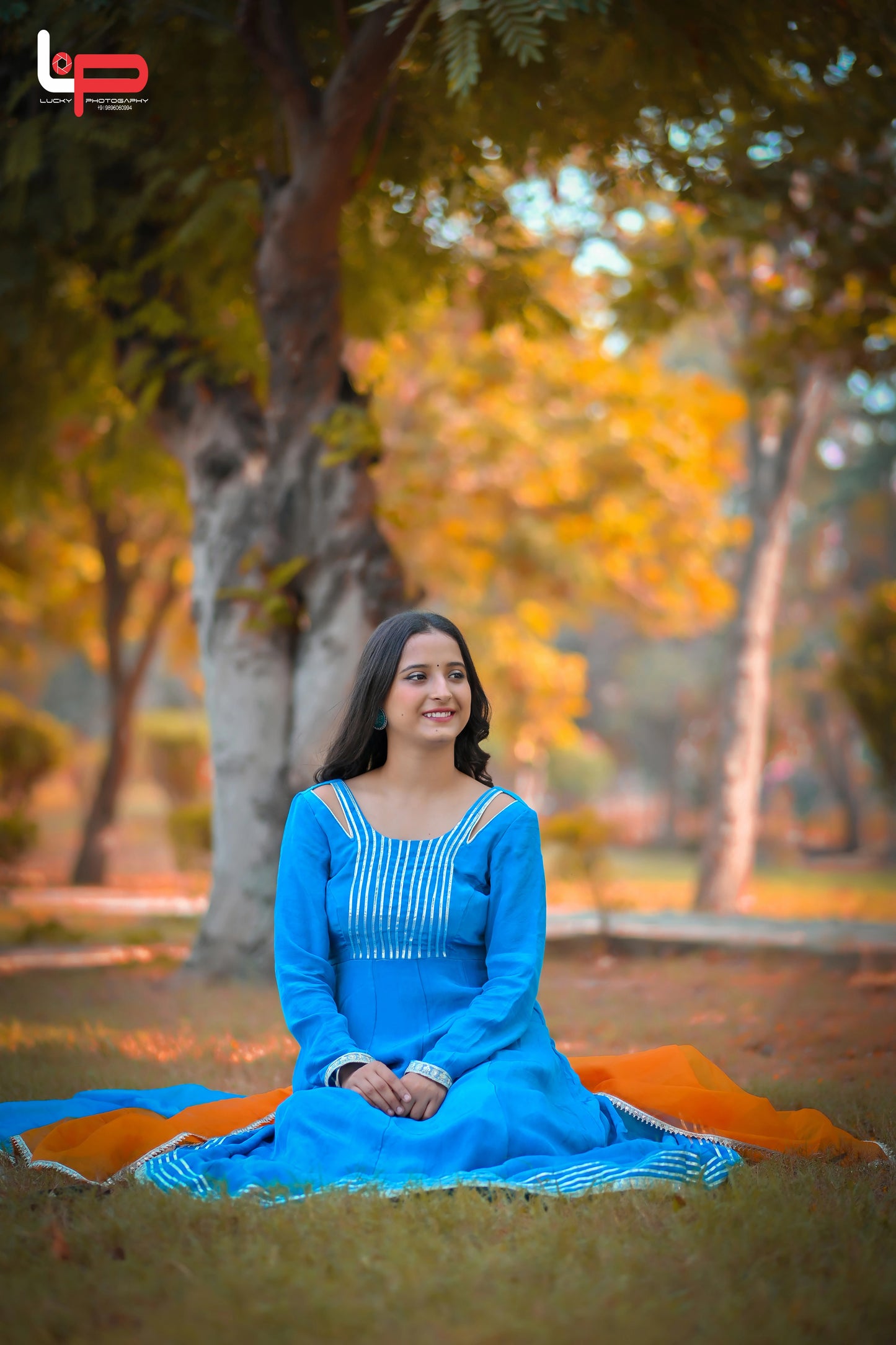 Anarkali Suit Sky Blue